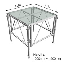 Étage de concert extérieur en aluminium facile à installer